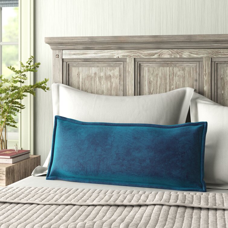 Dark teal lumbar online pillow